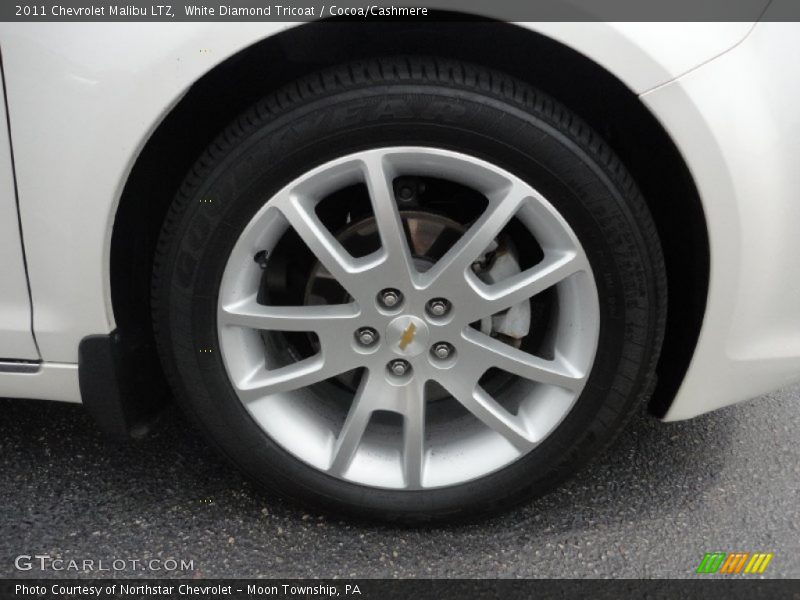 White Diamond Tricoat / Cocoa/Cashmere 2011 Chevrolet Malibu LTZ