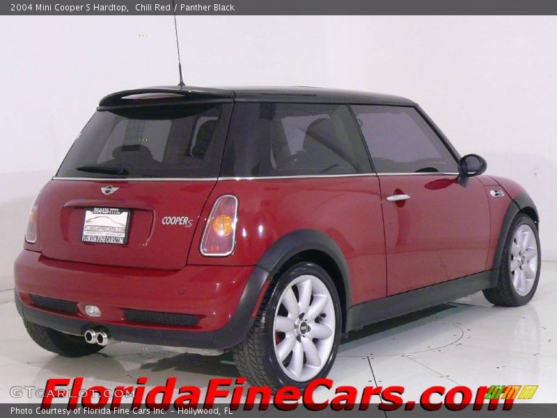 Chili Red / Panther Black 2004 Mini Cooper S Hardtop