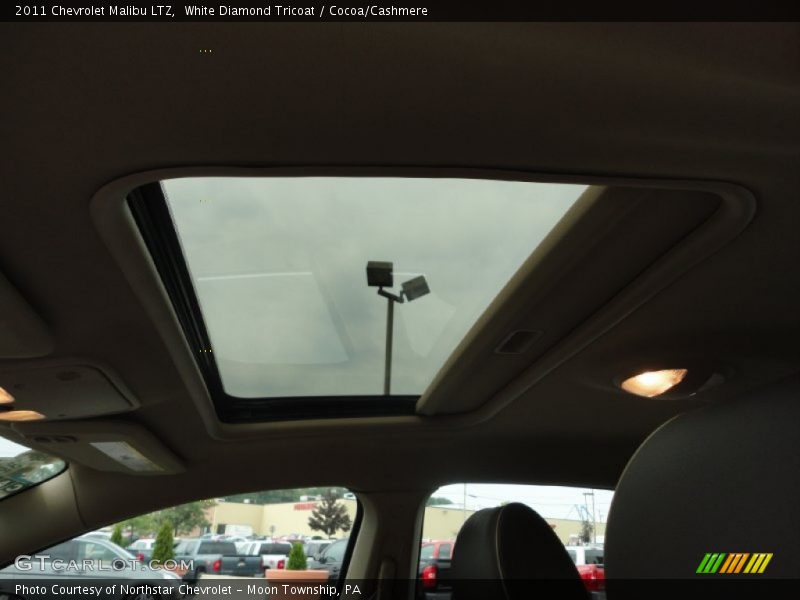 White Diamond Tricoat / Cocoa/Cashmere 2011 Chevrolet Malibu LTZ
