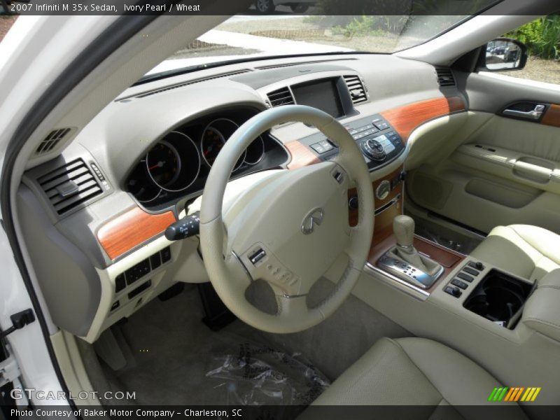 Ivory Pearl / Wheat 2007 Infiniti M 35x Sedan
