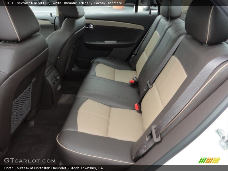 White Diamond Tricoat / Cocoa/Cashmere 2011 Chevrolet Malibu LTZ