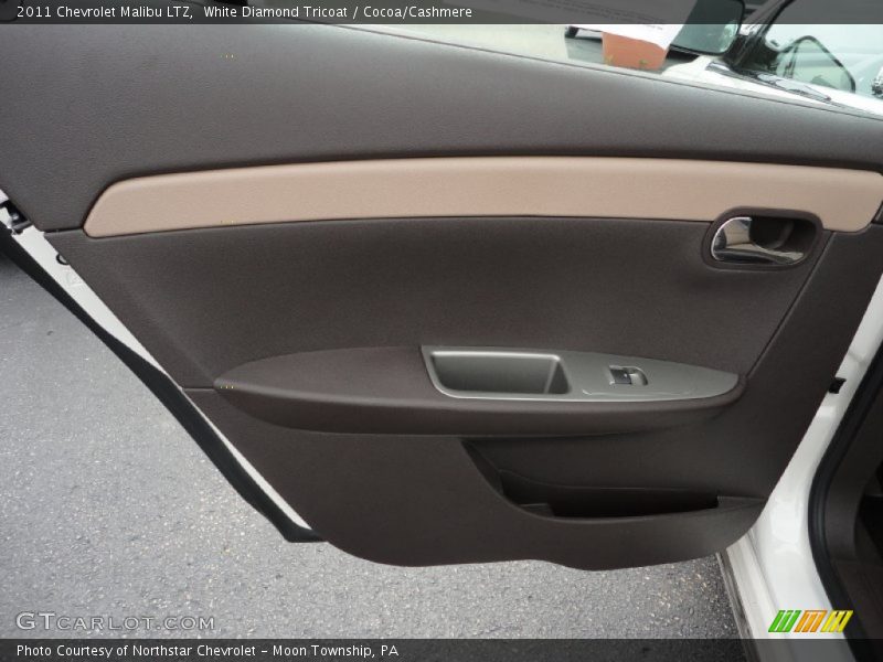 White Diamond Tricoat / Cocoa/Cashmere 2011 Chevrolet Malibu LTZ
