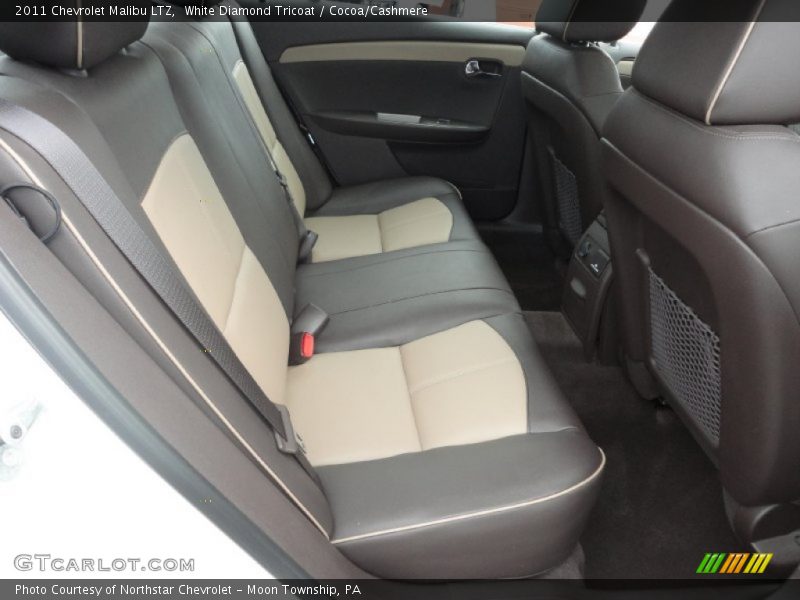 White Diamond Tricoat / Cocoa/Cashmere 2011 Chevrolet Malibu LTZ