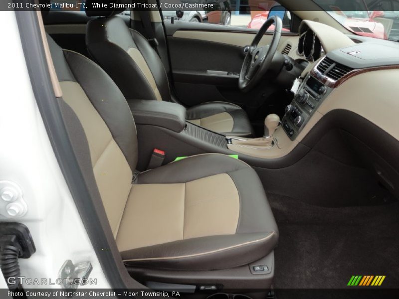 White Diamond Tricoat / Cocoa/Cashmere 2011 Chevrolet Malibu LTZ