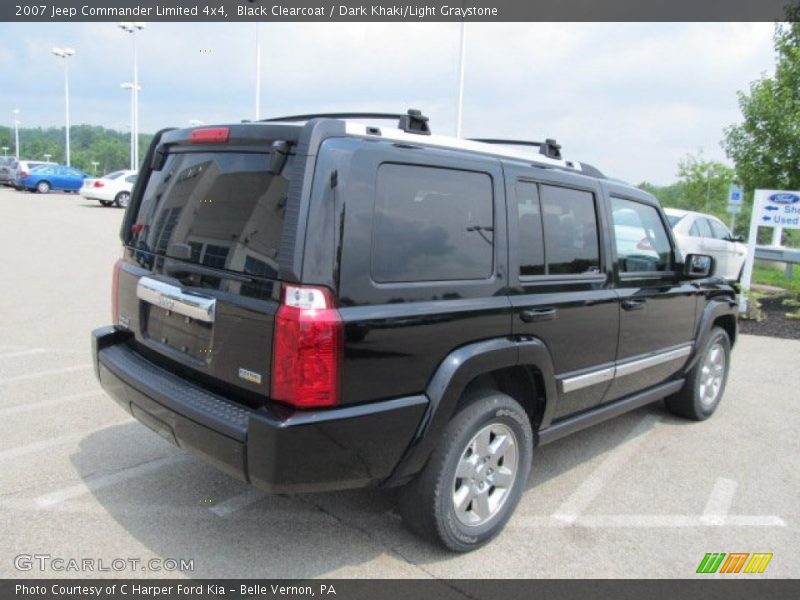Black Clearcoat / Dark Khaki/Light Graystone 2007 Jeep Commander Limited 4x4