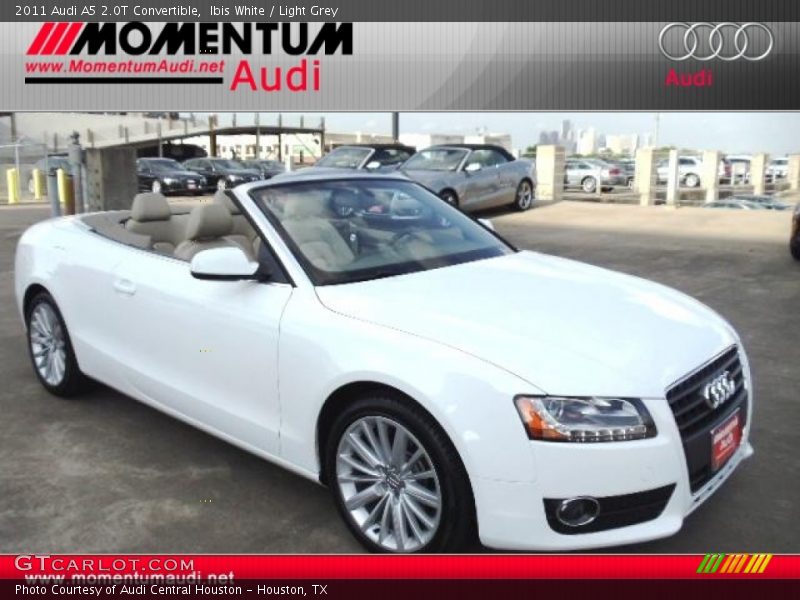 Ibis White / Light Grey 2011 Audi A5 2.0T Convertible
