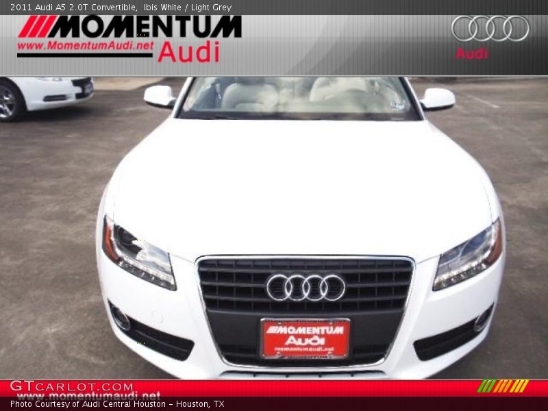 Ibis White / Light Grey 2011 Audi A5 2.0T Convertible