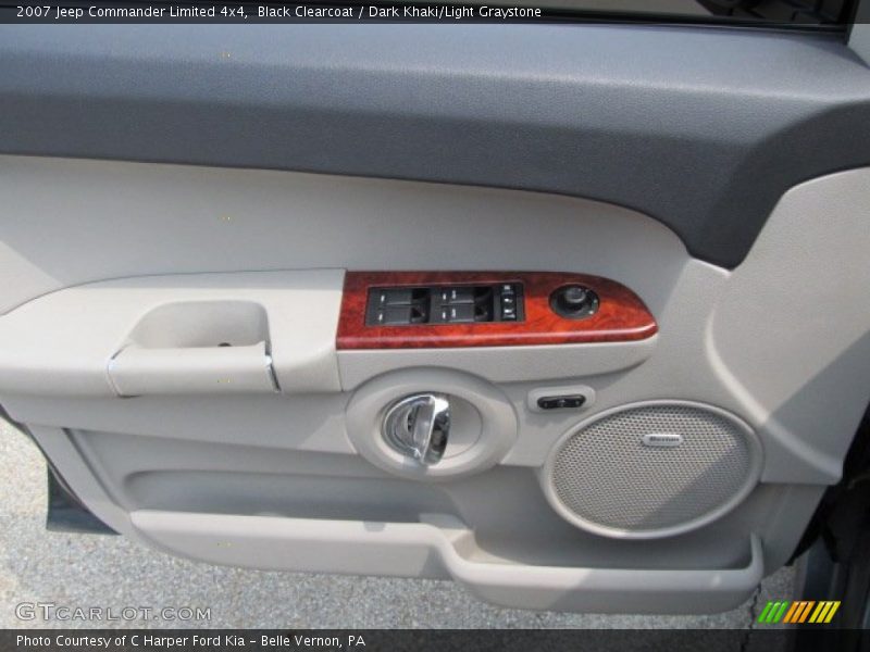 Black Clearcoat / Dark Khaki/Light Graystone 2007 Jeep Commander Limited 4x4