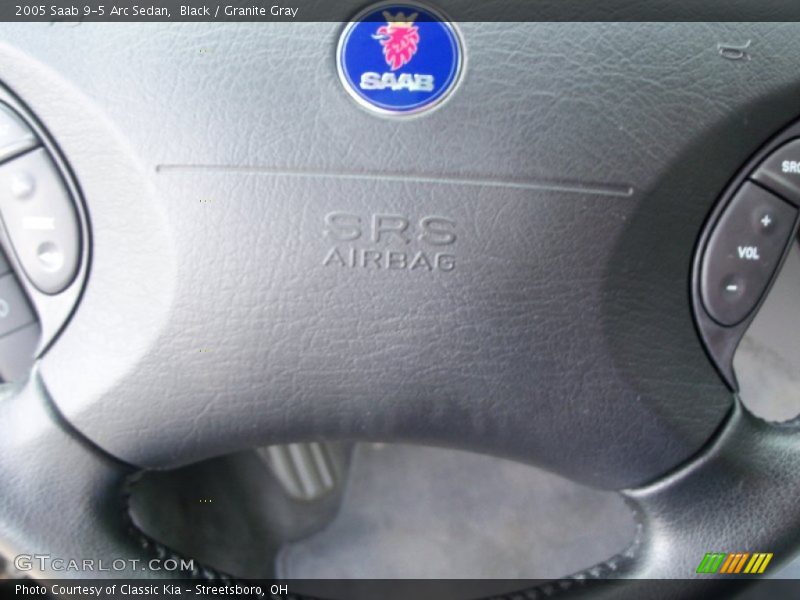 Black / Granite Gray 2005 Saab 9-5 Arc Sedan
