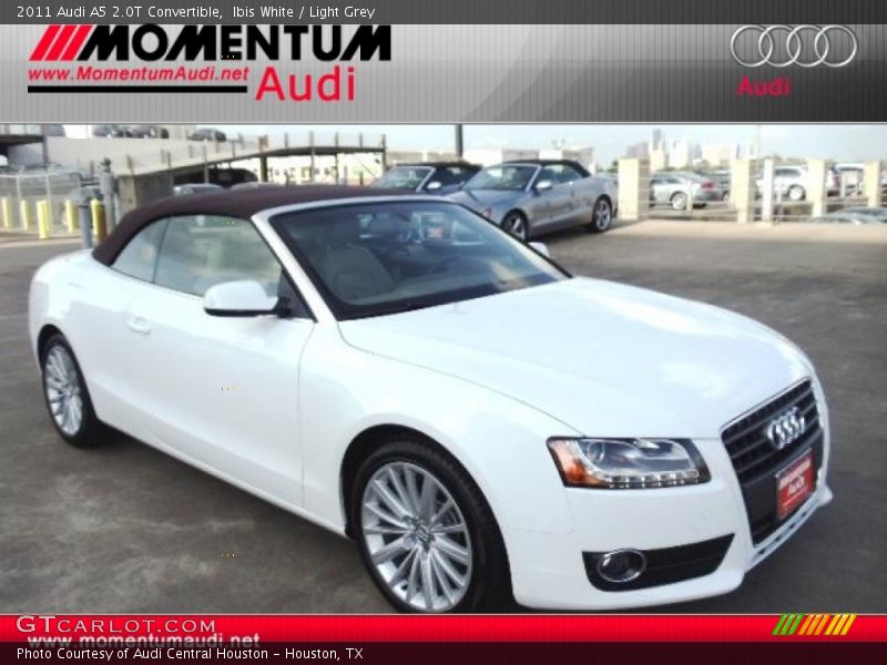 Ibis White / Light Grey 2011 Audi A5 2.0T Convertible