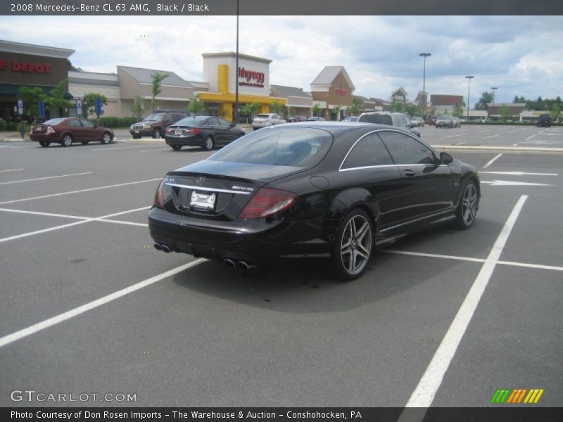 Black / Black 2008 Mercedes-Benz CL 63 AMG