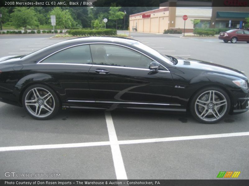 Black / Black 2008 Mercedes-Benz CL 63 AMG