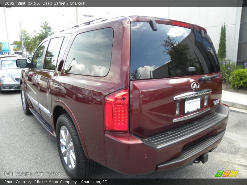 Deep Garnet / Charcoal 2009 Infiniti QX 56
