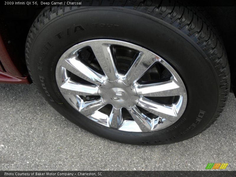 Deep Garnet / Charcoal 2009 Infiniti QX 56