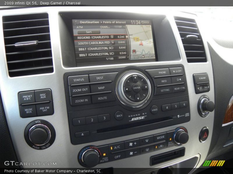 Deep Garnet / Charcoal 2009 Infiniti QX 56