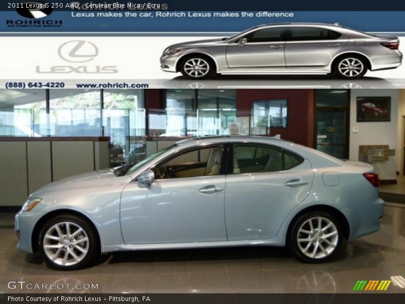 Cerulean Blue Mica / Ecru 2011 Lexus IS 250 AWD