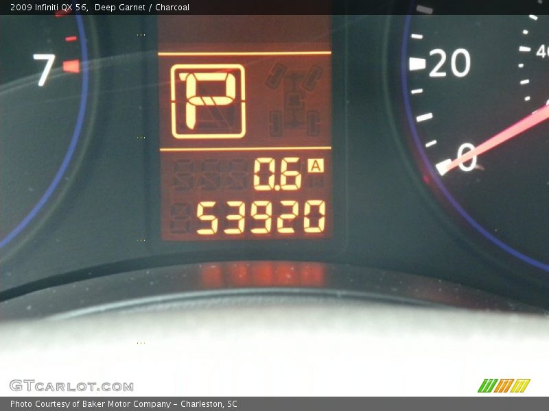 Deep Garnet / Charcoal 2009 Infiniti QX 56