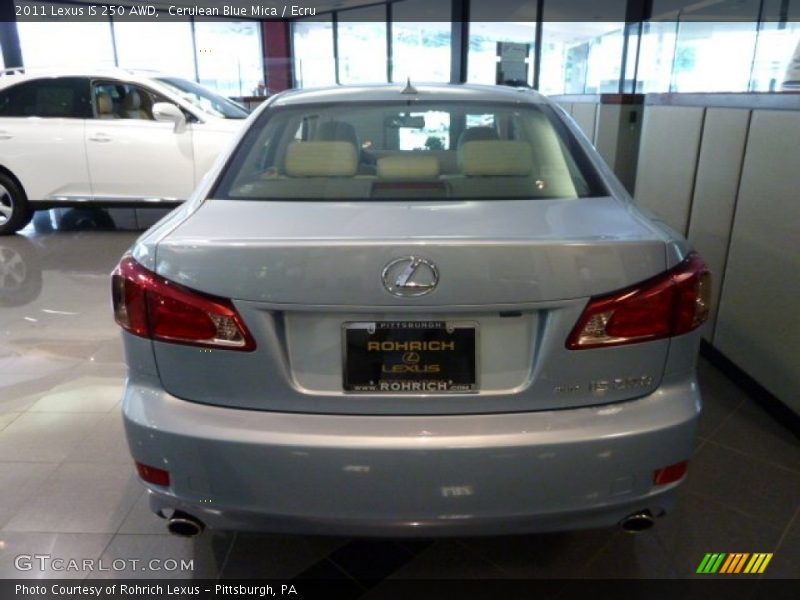 Cerulean Blue Mica / Ecru 2011 Lexus IS 250 AWD
