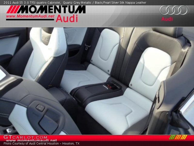 Quartz Grey Metallic / Black/Pearl Silver Silk Nappa Leather 2011 Audi S5 3.0 TFSI quattro Cabriolet