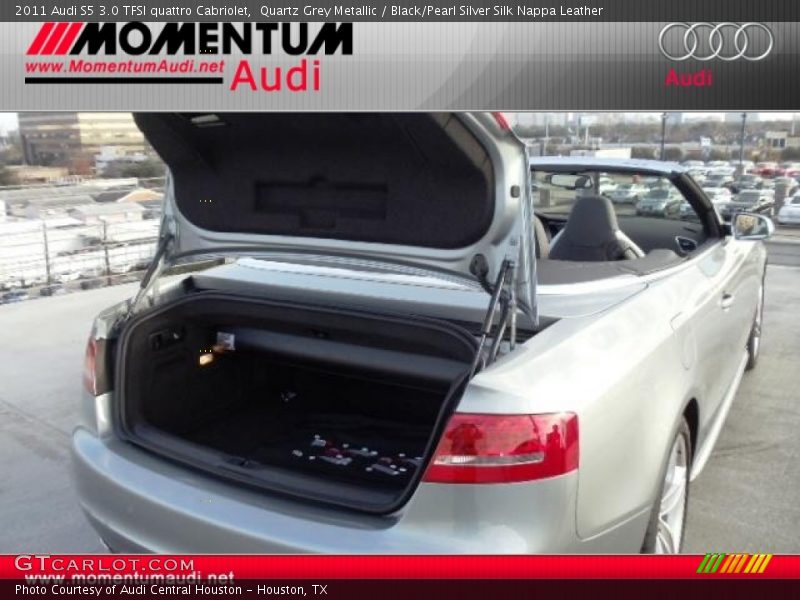 Quartz Grey Metallic / Black/Pearl Silver Silk Nappa Leather 2011 Audi S5 3.0 TFSI quattro Cabriolet