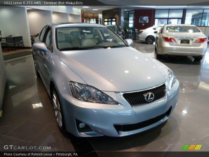 Cerulean Blue Mica / Ecru 2011 Lexus IS 250 AWD