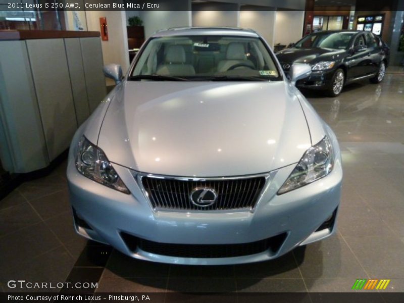 Cerulean Blue Mica / Ecru 2011 Lexus IS 250 AWD