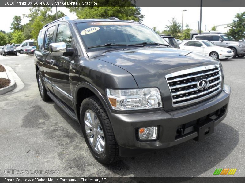 Silver Graphite / Graphite 2010 Infiniti QX 56 4WD