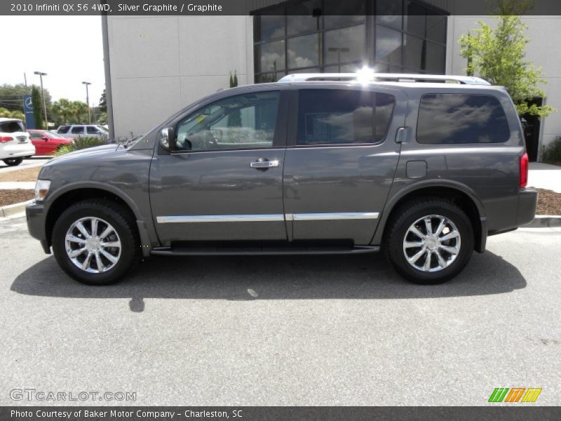 Silver Graphite / Graphite 2010 Infiniti QX 56 4WD