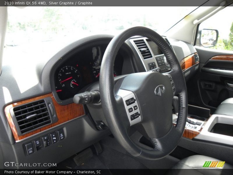 Silver Graphite / Graphite 2010 Infiniti QX 56 4WD