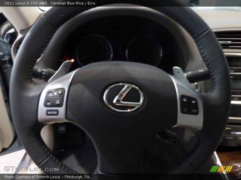 Cerulean Blue Mica / Ecru 2011 Lexus IS 250 AWD