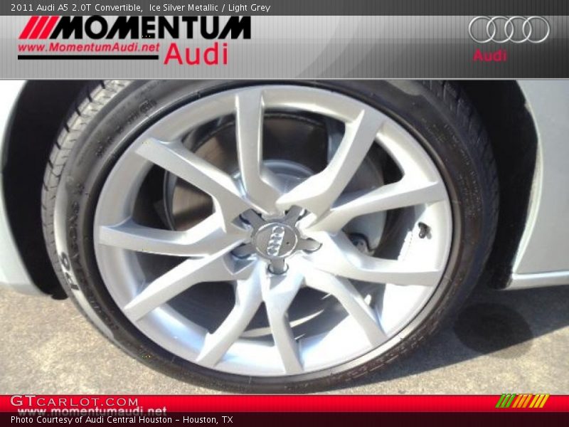 Ice Silver Metallic / Light Grey 2011 Audi A5 2.0T Convertible