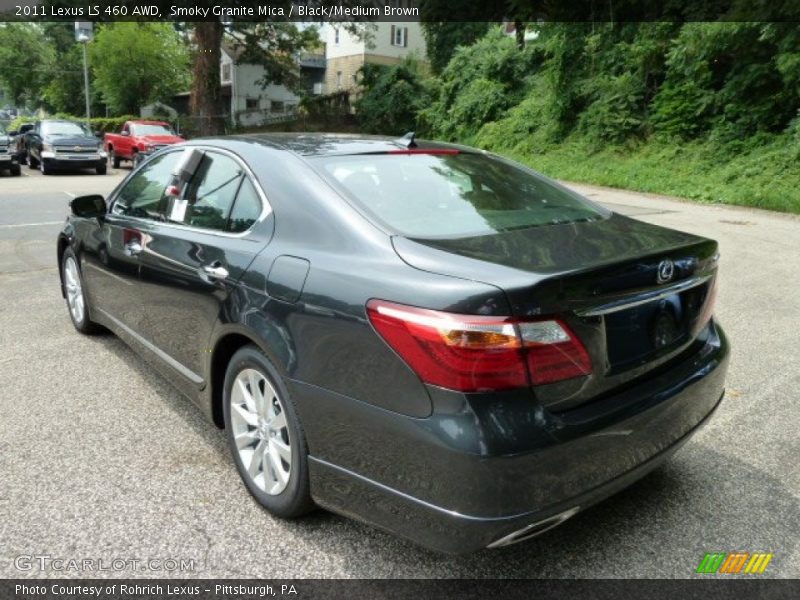 Smoky Granite Mica / Black/Medium Brown 2011 Lexus LS 460 AWD
