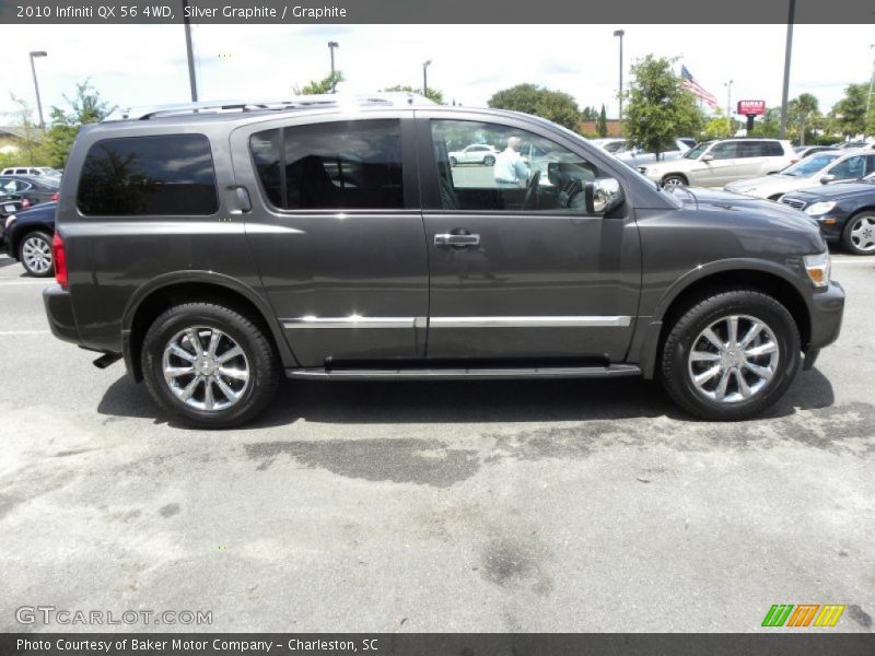 Silver Graphite / Graphite 2010 Infiniti QX 56 4WD
