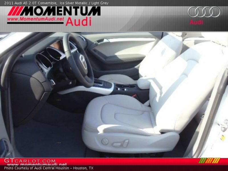 Ice Silver Metallic / Light Grey 2011 Audi A5 2.0T Convertible