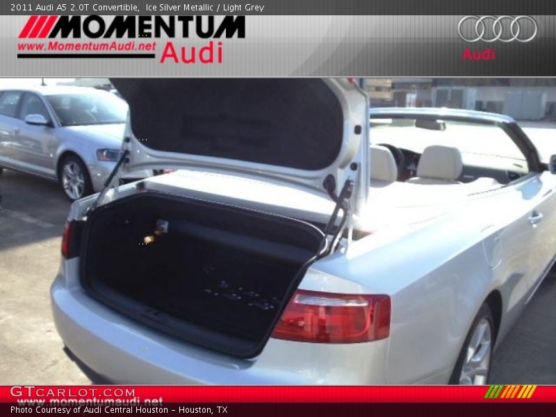 Ice Silver Metallic / Light Grey 2011 Audi A5 2.0T Convertible
