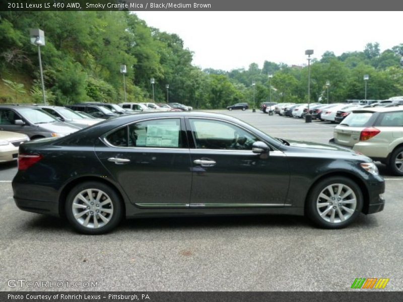 Smoky Granite Mica / Black/Medium Brown 2011 Lexus LS 460 AWD