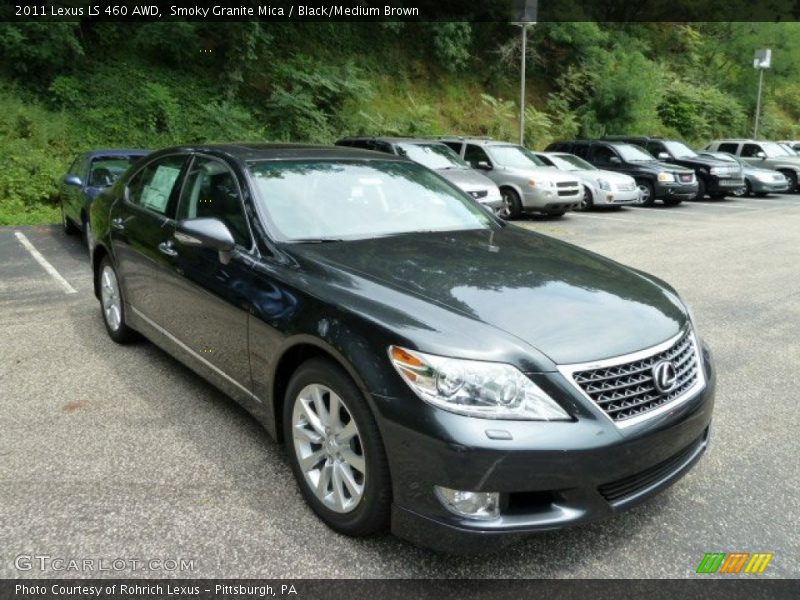 Smoky Granite Mica / Black/Medium Brown 2011 Lexus LS 460 AWD