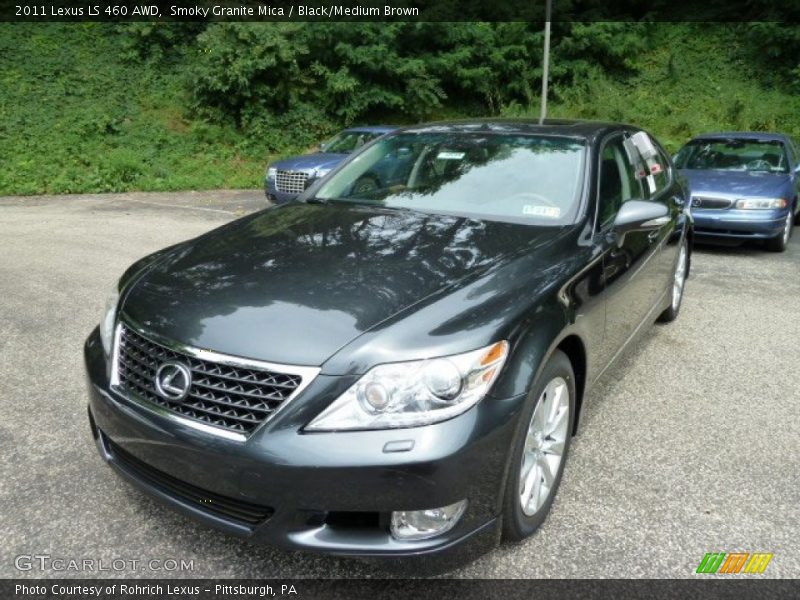 Smoky Granite Mica / Black/Medium Brown 2011 Lexus LS 460 AWD