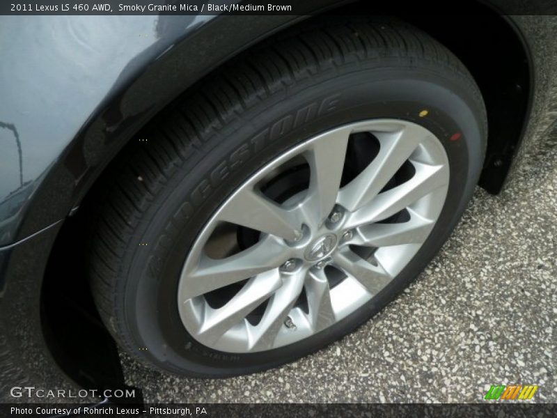 Smoky Granite Mica / Black/Medium Brown 2011 Lexus LS 460 AWD