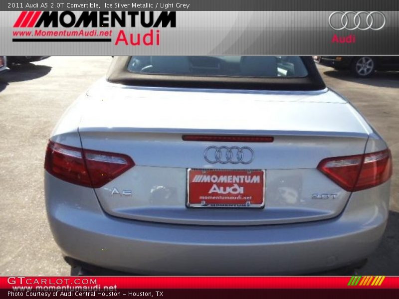 Ice Silver Metallic / Light Grey 2011 Audi A5 2.0T Convertible