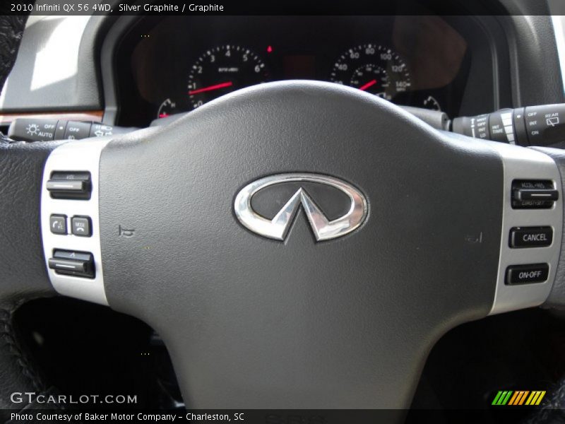 Silver Graphite / Graphite 2010 Infiniti QX 56 4WD