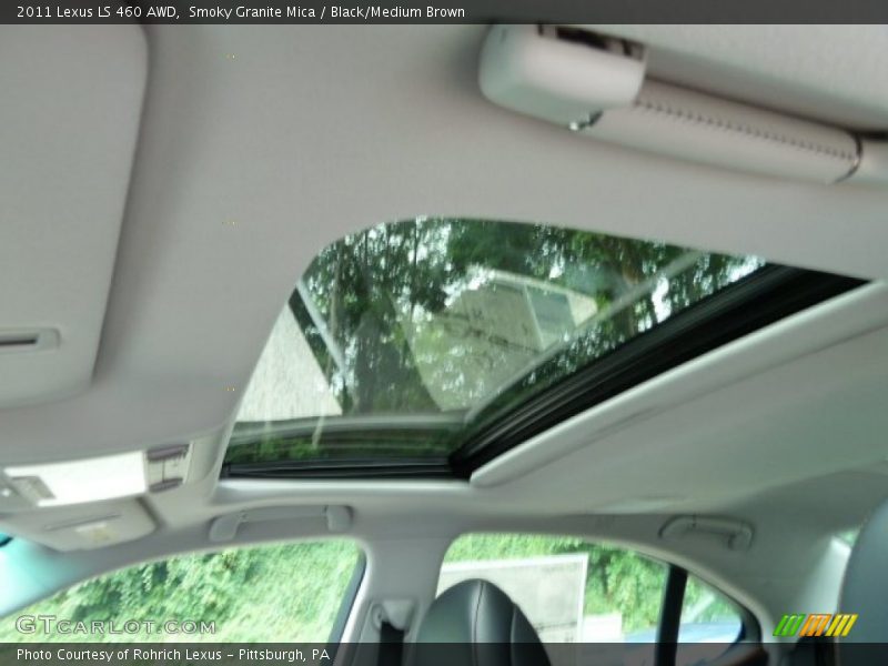 Smoky Granite Mica / Black/Medium Brown 2011 Lexus LS 460 AWD