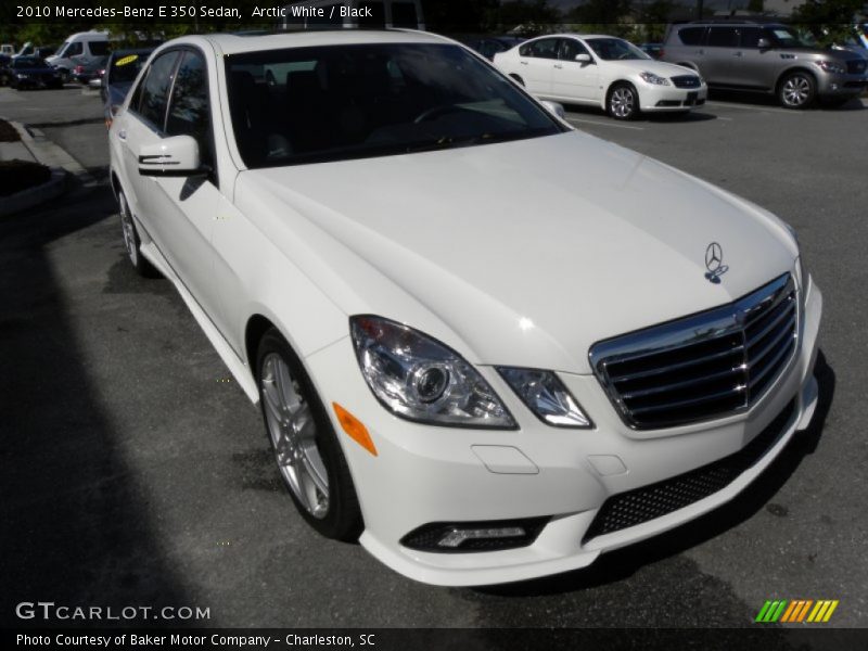 Arctic White / Black 2010 Mercedes-Benz E 350 Sedan