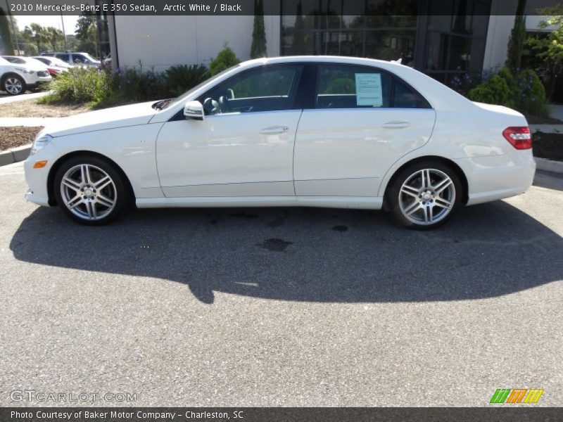 Arctic White / Black 2010 Mercedes-Benz E 350 Sedan