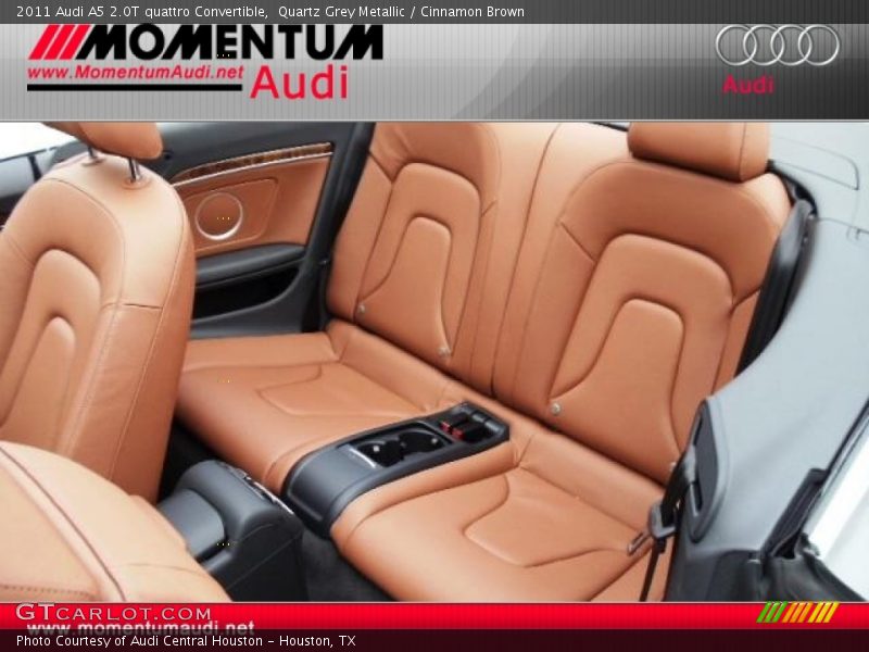 Quartz Grey Metallic / Cinnamon Brown 2011 Audi A5 2.0T quattro Convertible
