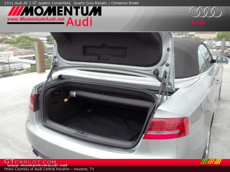 Quartz Grey Metallic / Cinnamon Brown 2011 Audi A5 2.0T quattro Convertible