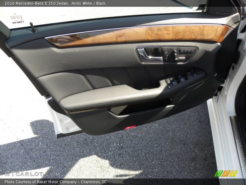 Arctic White / Black 2010 Mercedes-Benz E 350 Sedan
