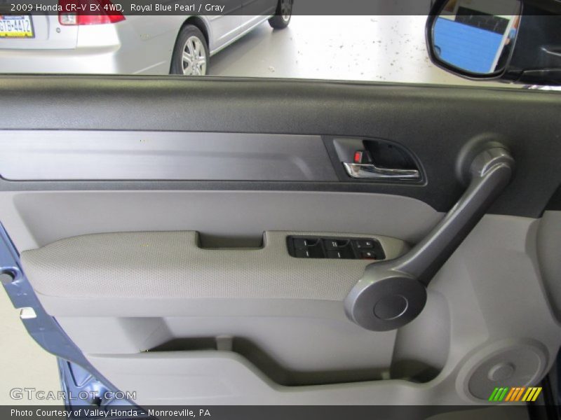Royal Blue Pearl / Gray 2009 Honda CR-V EX 4WD