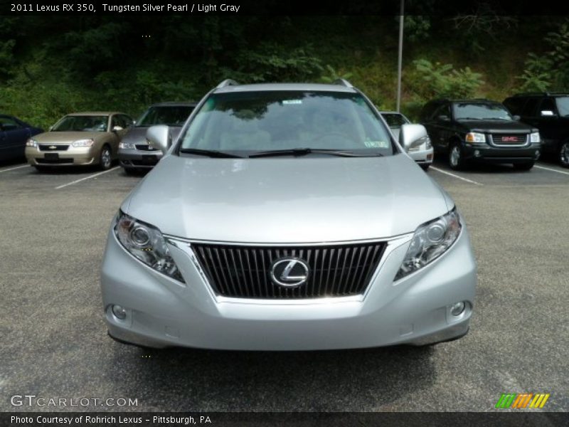 Tungsten Silver Pearl / Light Gray 2011 Lexus RX 350