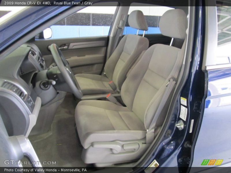 Royal Blue Pearl / Gray 2009 Honda CR-V EX 4WD
